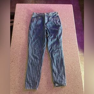 American eagle striped jeans